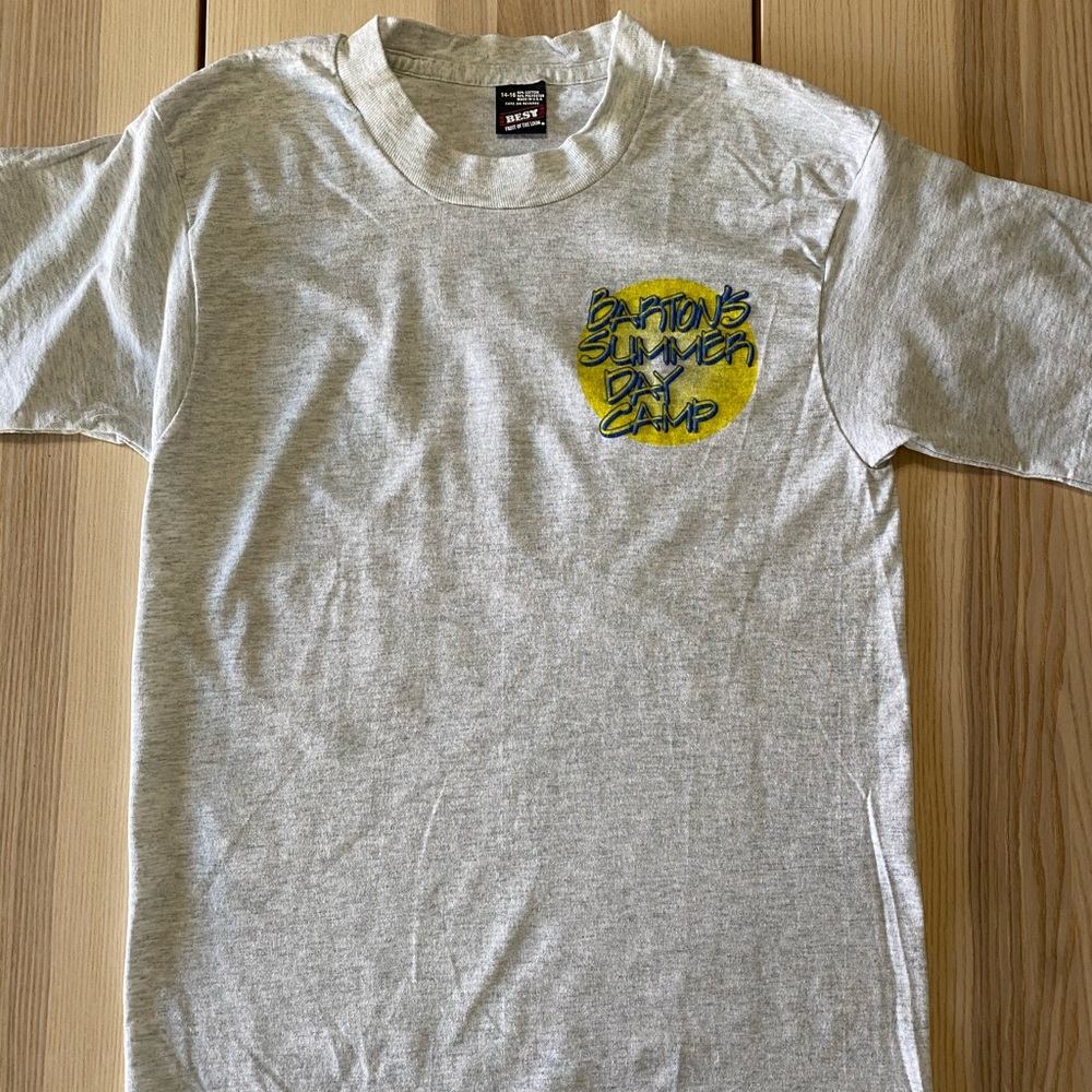 Vtg Barton’s Summer Day Camp Single Stitch Yth XL